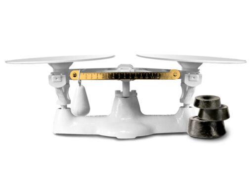 8 lb. Bakers Scale with Matching Plates
