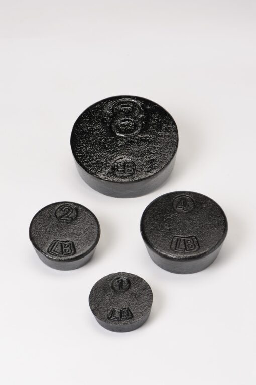 1, 2, 4 Pound Cast Iron Weights