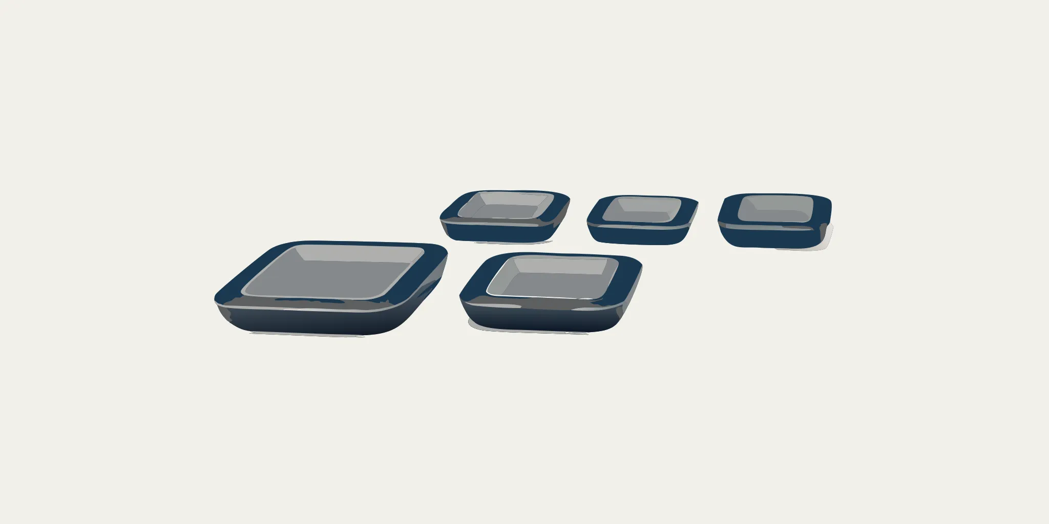 A selection of NSF certified food scales for use in a commercial kitchen.