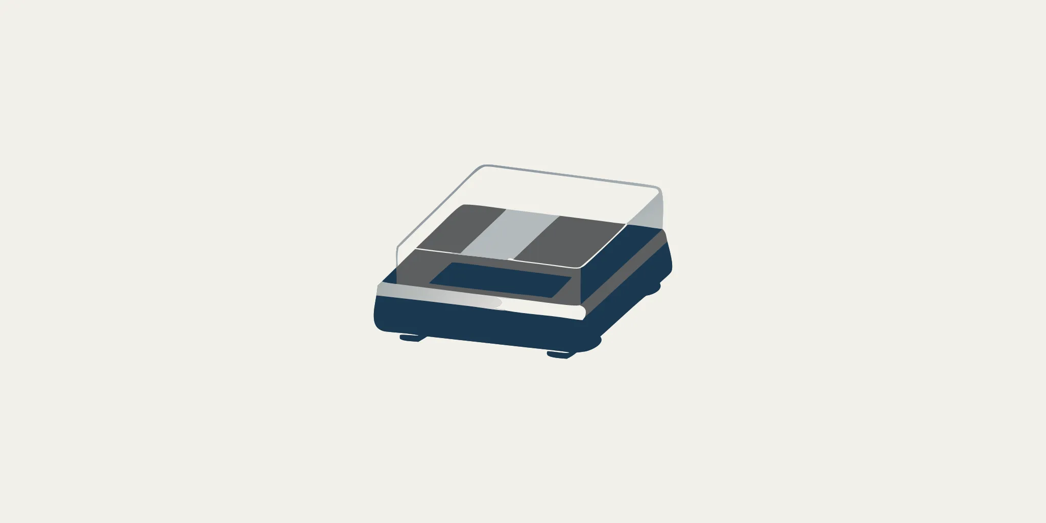 A digital restaurant kitchen scale for precise measurements and portion control.
