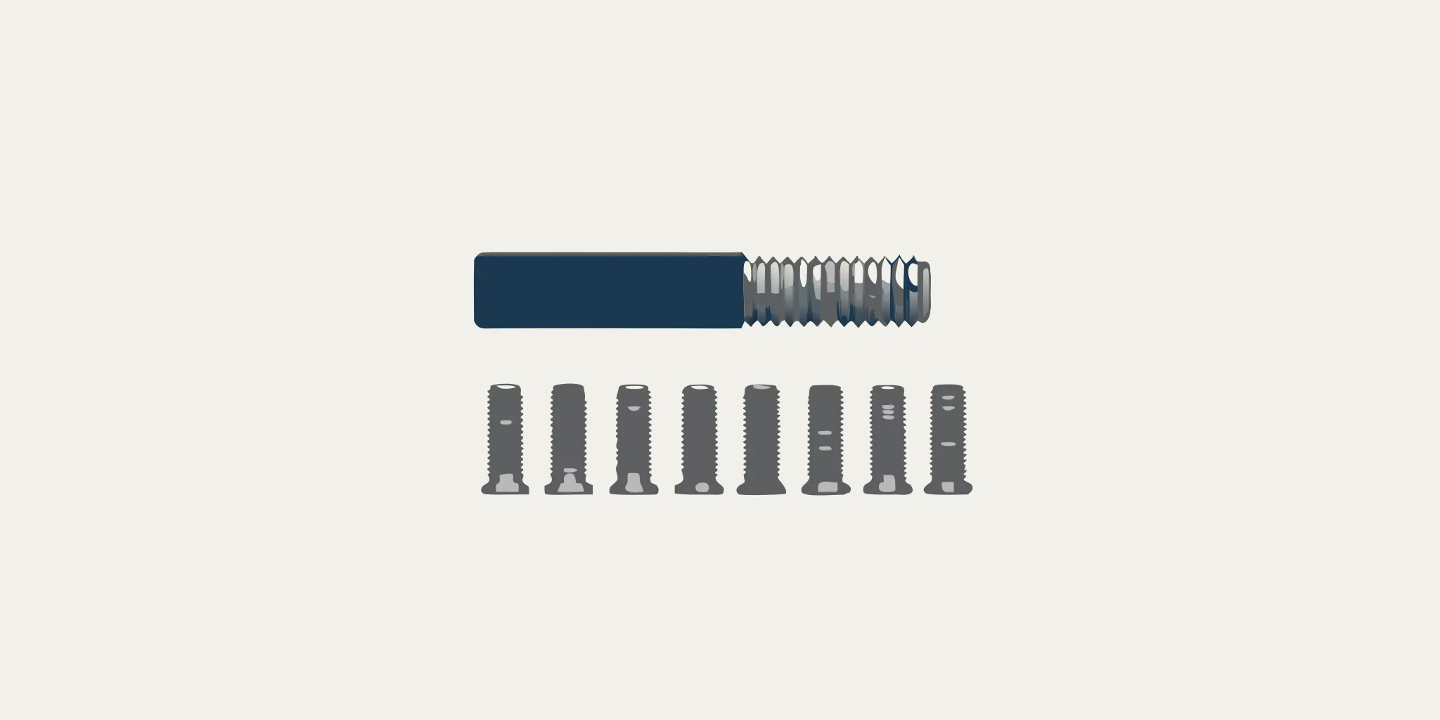 High precision counting scale measuring small parts for accurate inventory management.