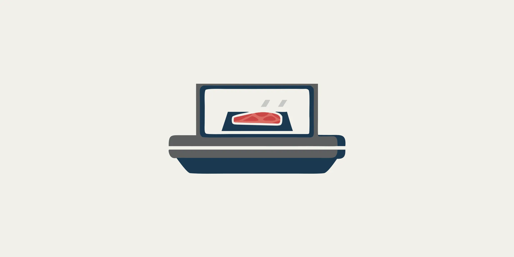A commercial meat department scale accurately weighing a fresh cut of meat.