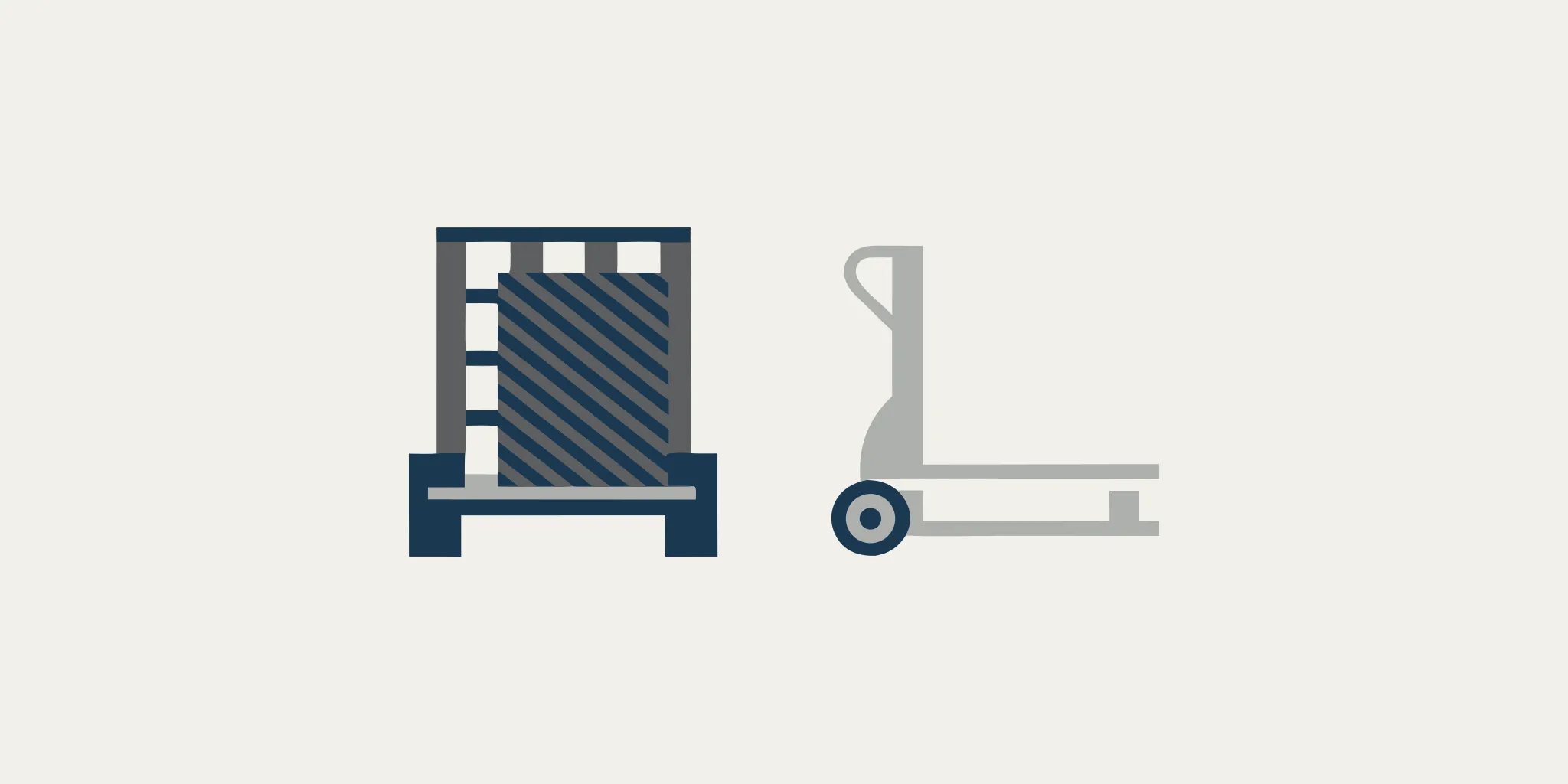 A heavy-duty commercial scale weighing a pallet on a pallet jack.