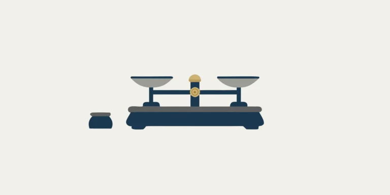 Professional mechanical baker's scale on a commercial bakery counter with dough and flour